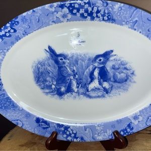 New 💙 Beatrix Potter Peter Rabbit Easter Serving Platter Tray Plate Kitchen